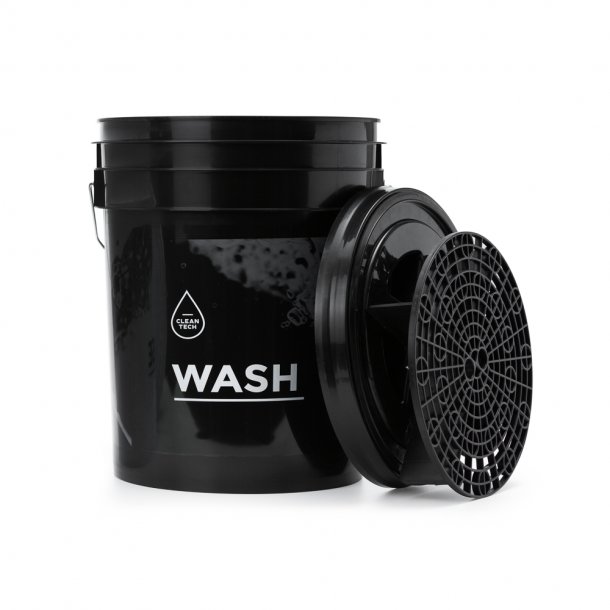 Clean Tech Highend Detailing Vaskespand "Wash" Sort + Grit Guard